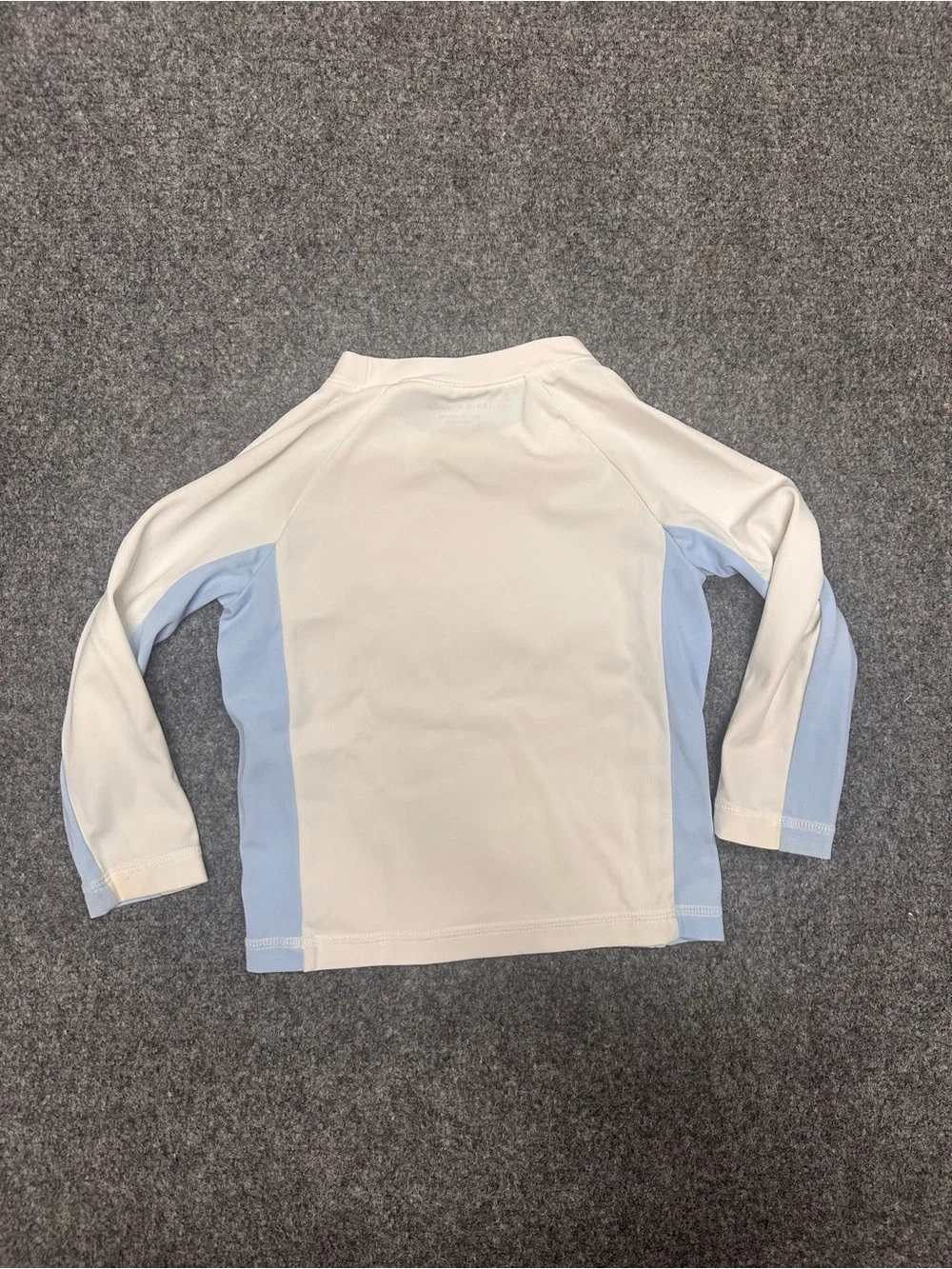 Janie and Jack White and Light Blue Long Sleeve Rashguard